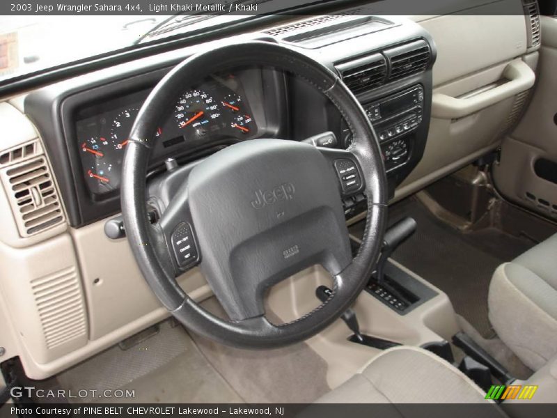 Light Khaki Metallic / Khaki 2003 Jeep Wrangler Sahara 4x4