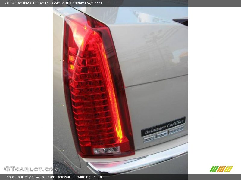 Gold Mist / Cashmere/Cocoa 2009 Cadillac CTS Sedan