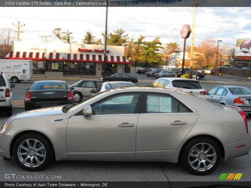 Gold Mist / Cashmere/Cocoa 2009 Cadillac CTS Sedan