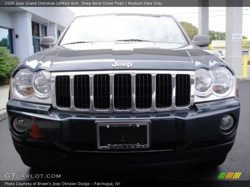 Deep Beryl Green Pearl / Medium Slate Gray 2005 Jeep Grand Cherokee Limited 4x4