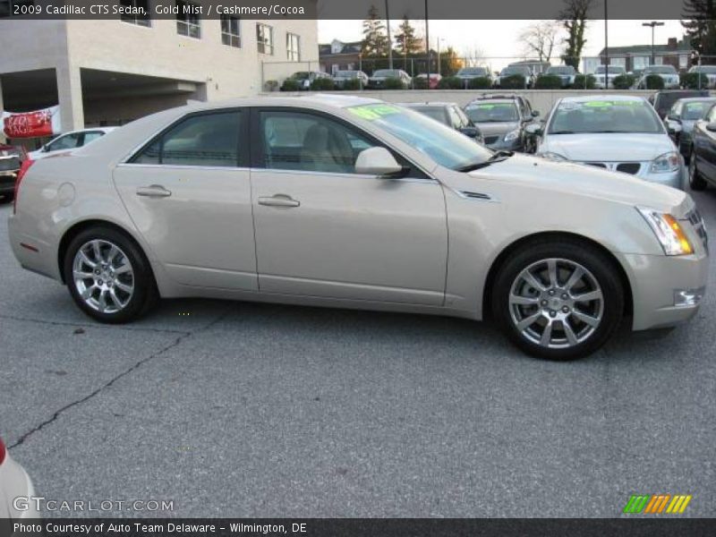 Gold Mist / Cashmere/Cocoa 2009 Cadillac CTS Sedan