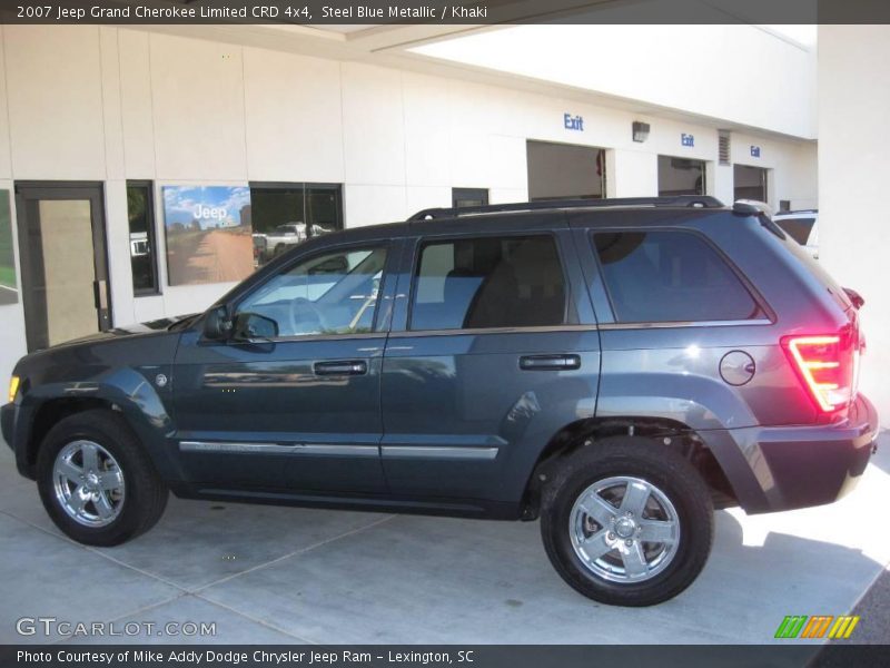 Steel Blue Metallic / Khaki 2007 Jeep Grand Cherokee Limited CRD 4x4
