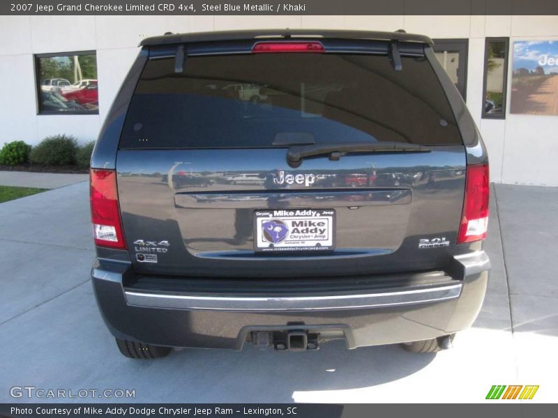 Steel Blue Metallic / Khaki 2007 Jeep Grand Cherokee Limited CRD 4x4