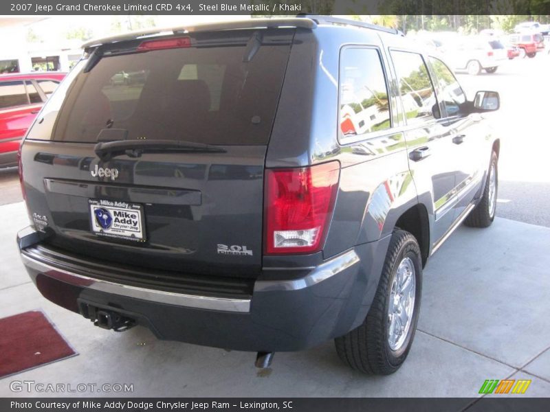 Steel Blue Metallic / Khaki 2007 Jeep Grand Cherokee Limited CRD 4x4