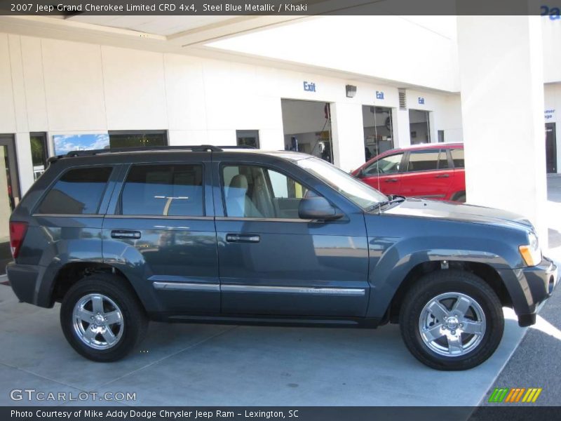 Steel Blue Metallic / Khaki 2007 Jeep Grand Cherokee Limited CRD 4x4