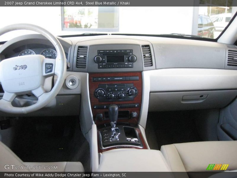 Steel Blue Metallic / Khaki 2007 Jeep Grand Cherokee Limited CRD 4x4