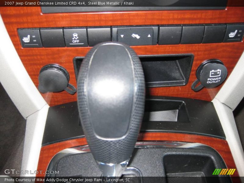 Steel Blue Metallic / Khaki 2007 Jeep Grand Cherokee Limited CRD 4x4