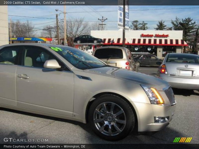 Gold Mist / Cashmere/Cocoa 2009 Cadillac CTS Sedan