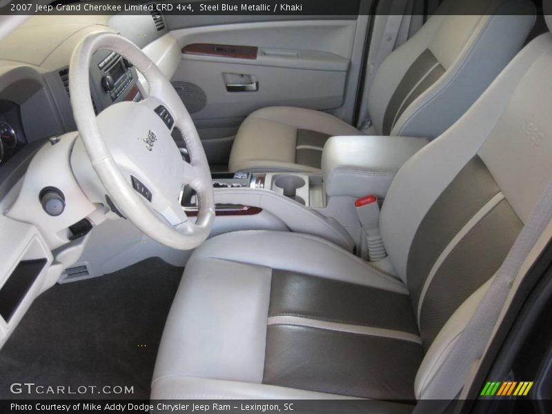 Steel Blue Metallic / Khaki 2007 Jeep Grand Cherokee Limited CRD 4x4