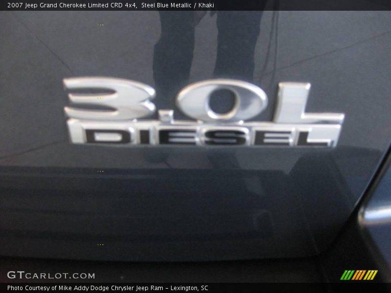 Steel Blue Metallic / Khaki 2007 Jeep Grand Cherokee Limited CRD 4x4