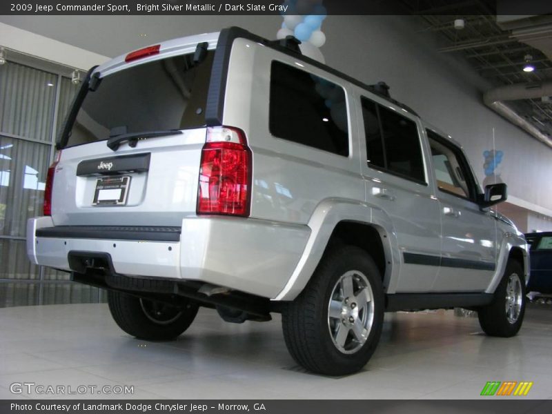 Bright Silver Metallic / Dark Slate Gray 2009 Jeep Commander Sport