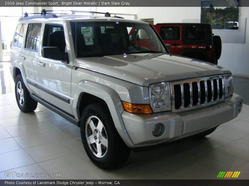 Bright Silver Metallic / Dark Slate Gray 2009 Jeep Commander Sport