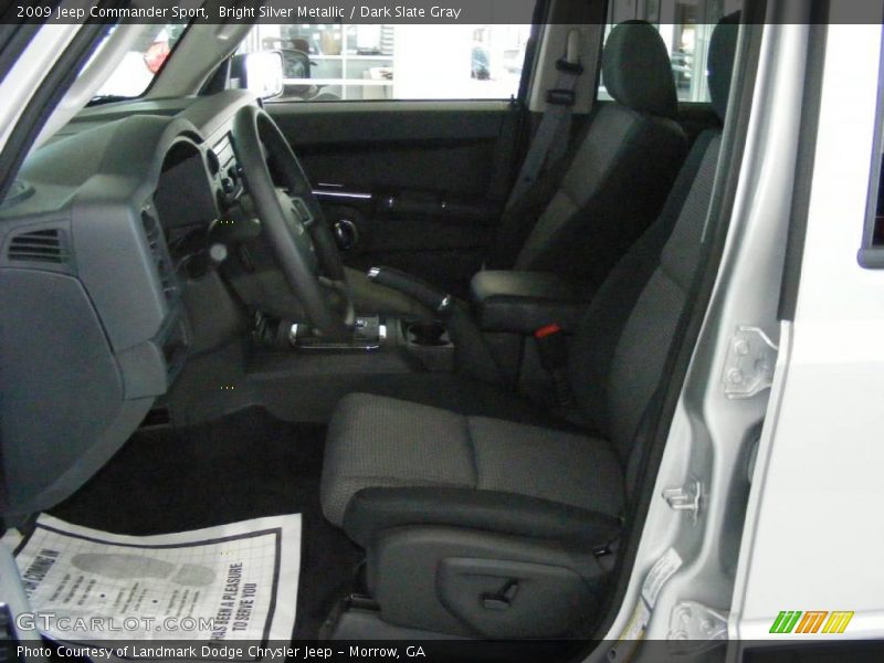 Bright Silver Metallic / Dark Slate Gray 2009 Jeep Commander Sport