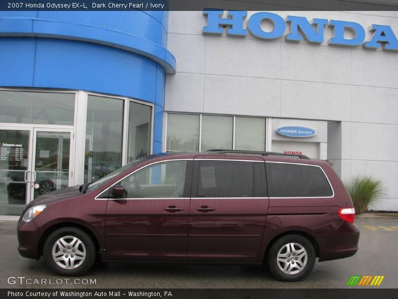 Dark Cherry Pearl / Ivory 2007 Honda Odyssey EX-L