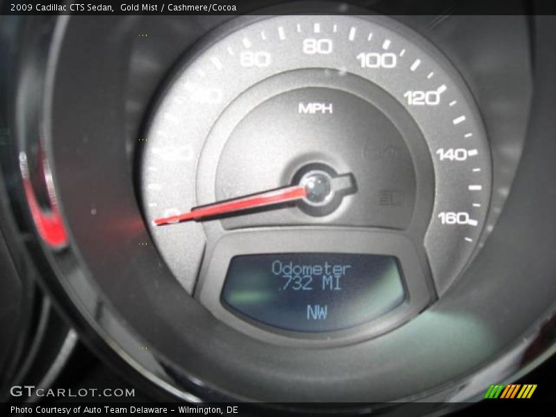 Gold Mist / Cashmere/Cocoa 2009 Cadillac CTS Sedan