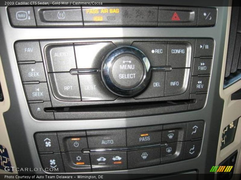 Gold Mist / Cashmere/Cocoa 2009 Cadillac CTS Sedan