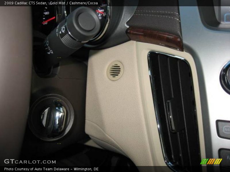 Gold Mist / Cashmere/Cocoa 2009 Cadillac CTS Sedan