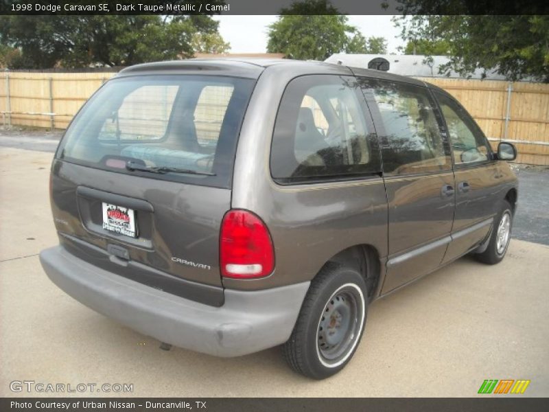 Dark Taupe Metallic / Camel 1998 Dodge Caravan SE