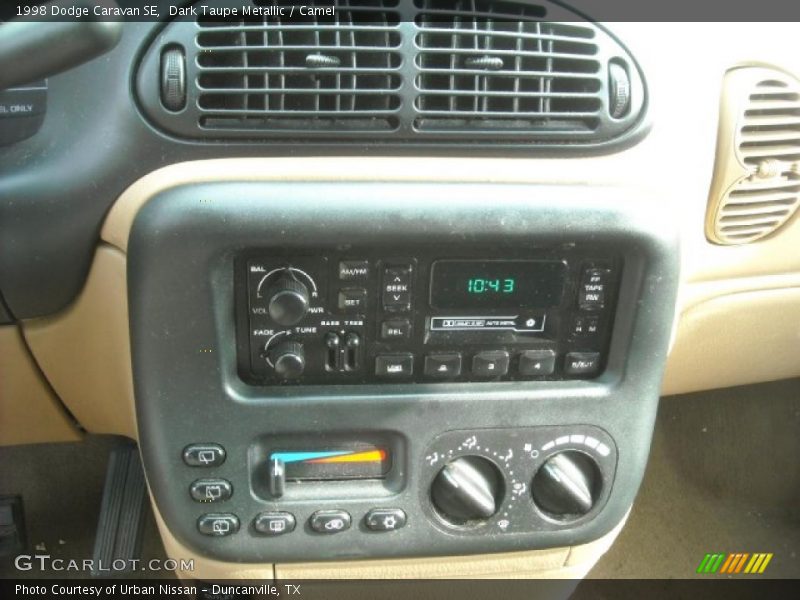 Dark Taupe Metallic / Camel 1998 Dodge Caravan SE