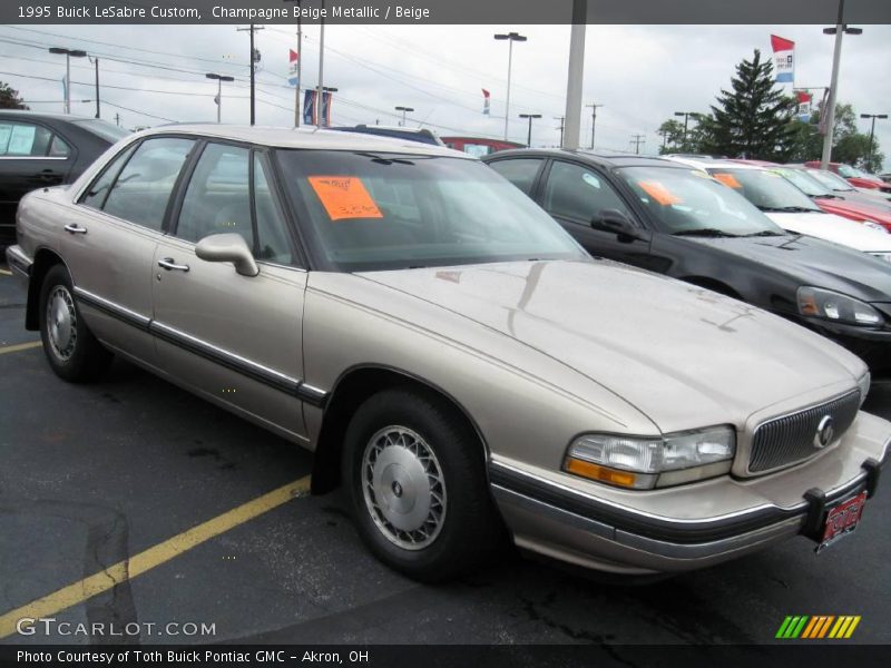 Champagne Beige Metallic / Beige 1995 Buick LeSabre Custom