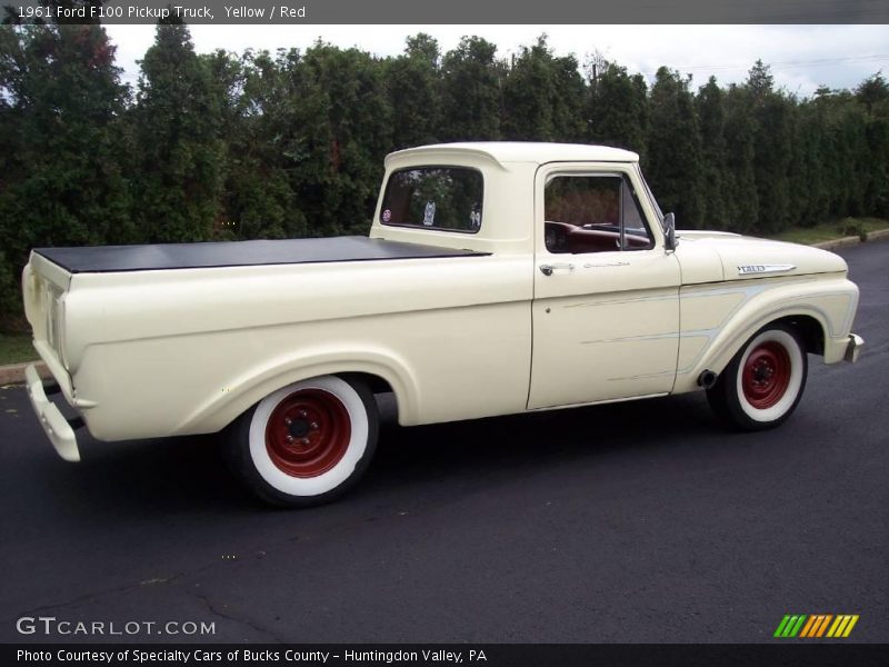 Yellow / Red 1961 Ford F100 Pickup Truck