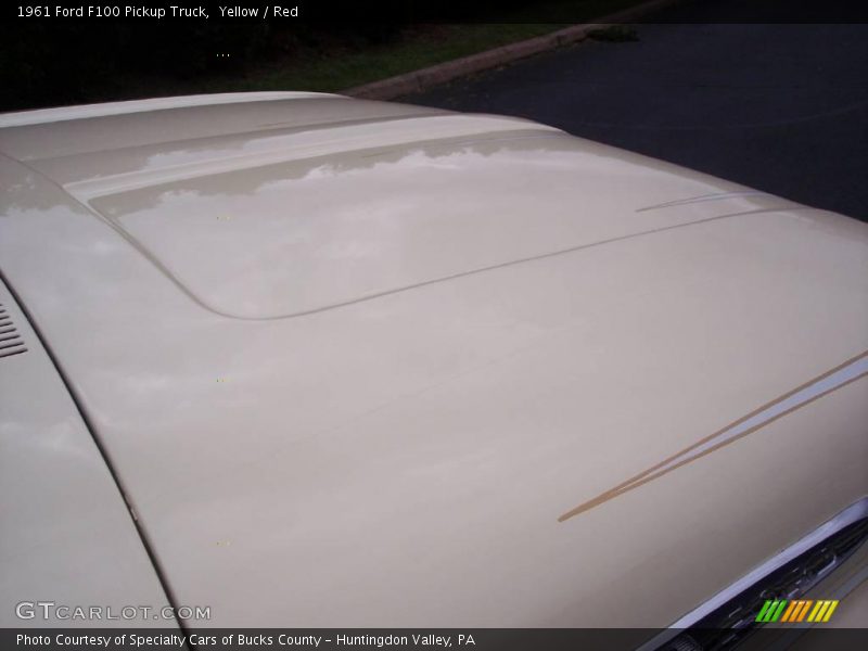 Yellow / Red 1961 Ford F100 Pickup Truck