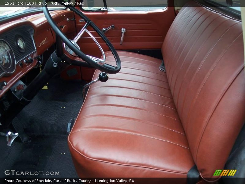 Yellow / Red 1961 Ford F100 Pickup Truck