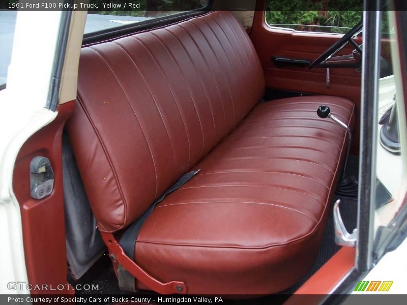 Yellow / Red 1961 Ford F100 Pickup Truck