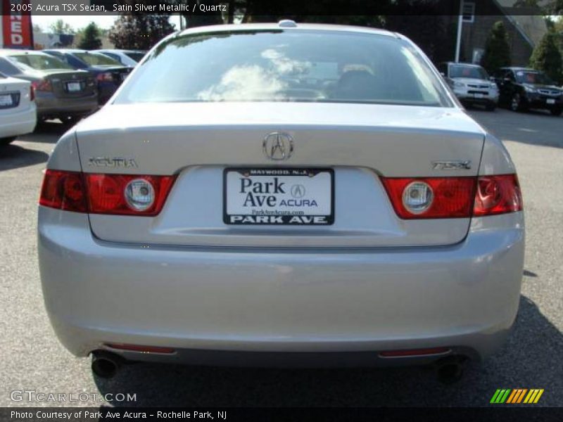 Satin Silver Metallic / Quartz 2005 Acura TSX Sedan
