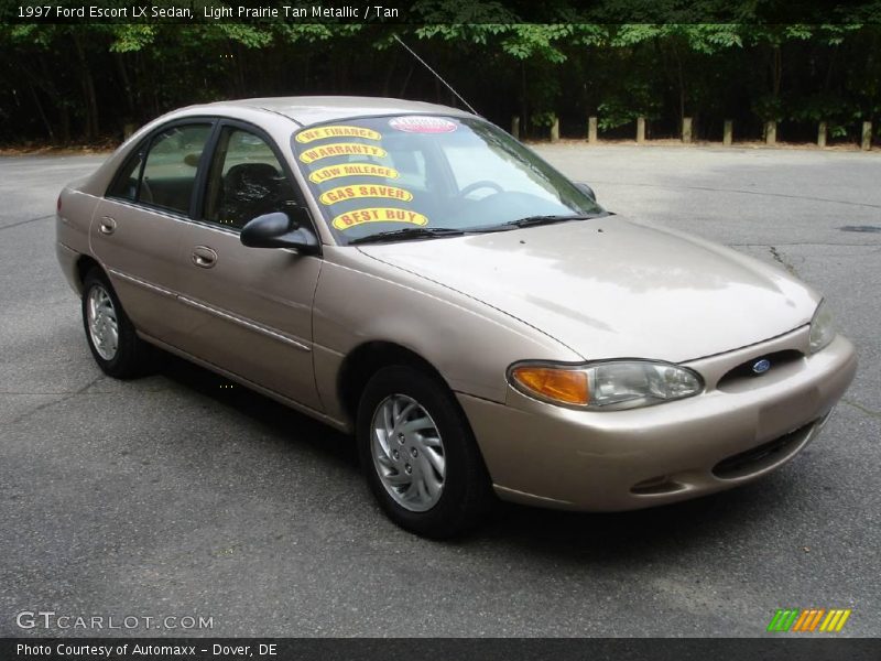 Light Prairie Tan Metallic / Tan 1997 Ford Escort LX Sedan