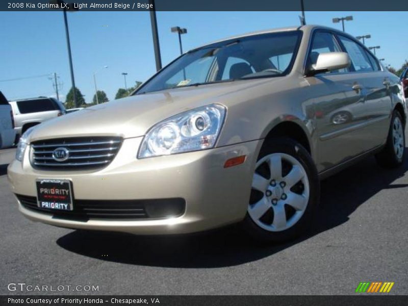 Light Almond Beige / Beige 2008 Kia Optima LX
