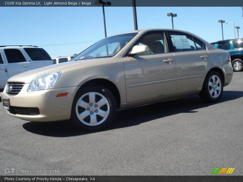 Light Almond Beige / Beige 2008 Kia Optima LX
