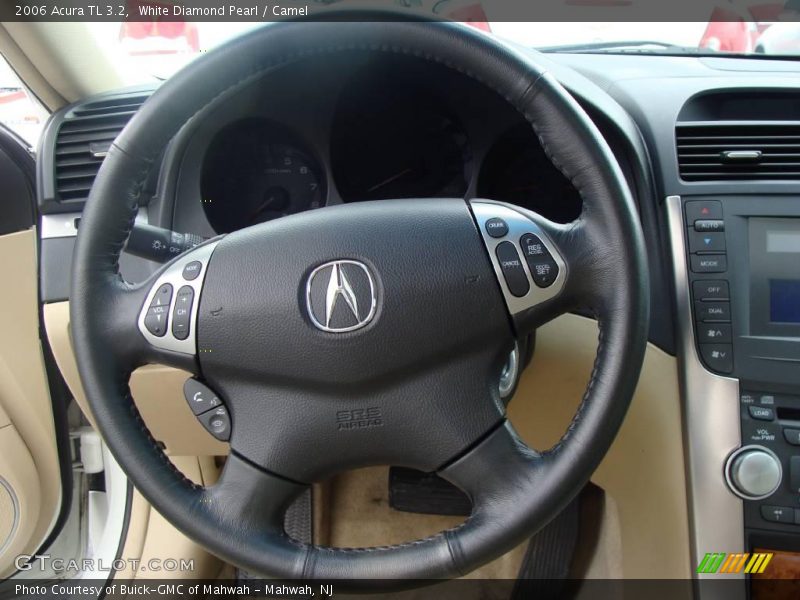 White Diamond Pearl / Camel 2006 Acura TL 3.2