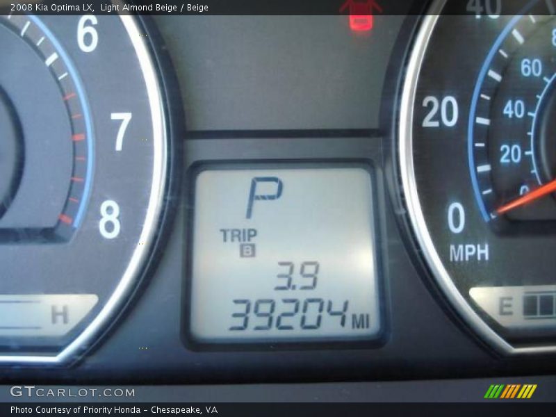 Light Almond Beige / Beige 2008 Kia Optima LX