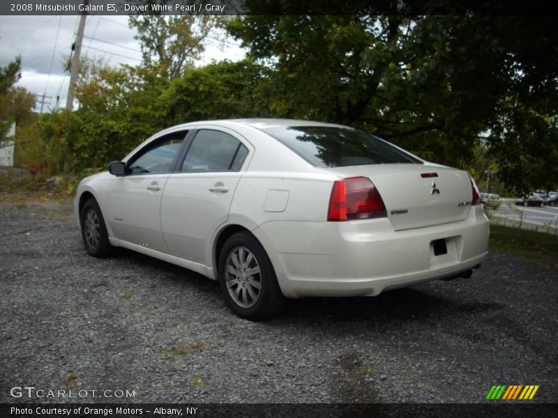 Dover White Pearl / Gray 2008 Mitsubishi Galant ES