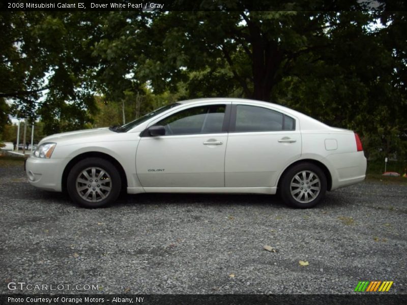Dover White Pearl / Gray 2008 Mitsubishi Galant ES