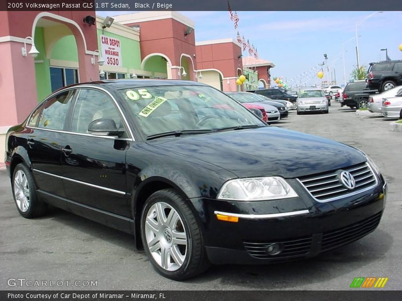 Black / Beige 2005 Volkswagen Passat GLS 1.8T Sedan