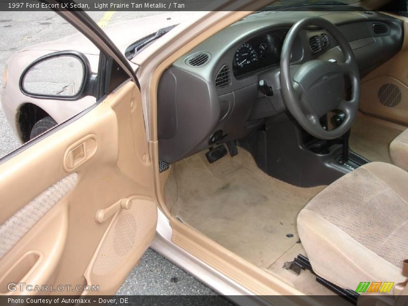 Light Prairie Tan Metallic / Tan 1997 Ford Escort LX Sedan