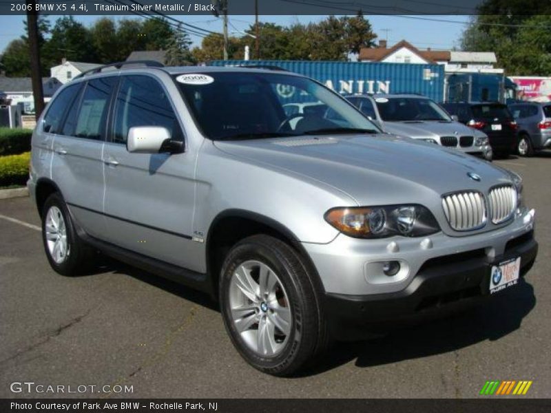 Titanium Silver Metallic / Black 2006 BMW X5 4.4i