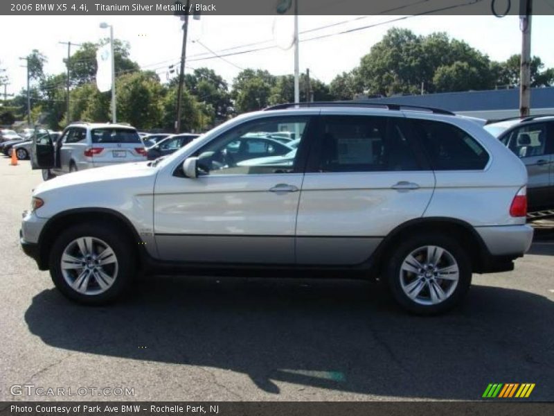 Titanium Silver Metallic / Black 2006 BMW X5 4.4i