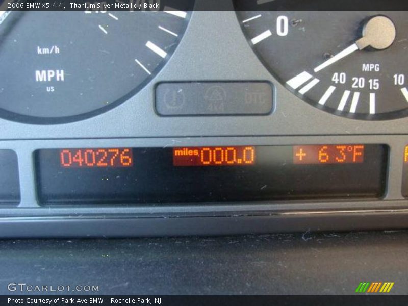 Titanium Silver Metallic / Black 2006 BMW X5 4.4i
