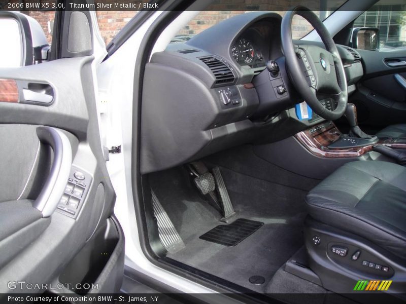 Titanium Silver Metallic / Black 2006 BMW X5 3.0i