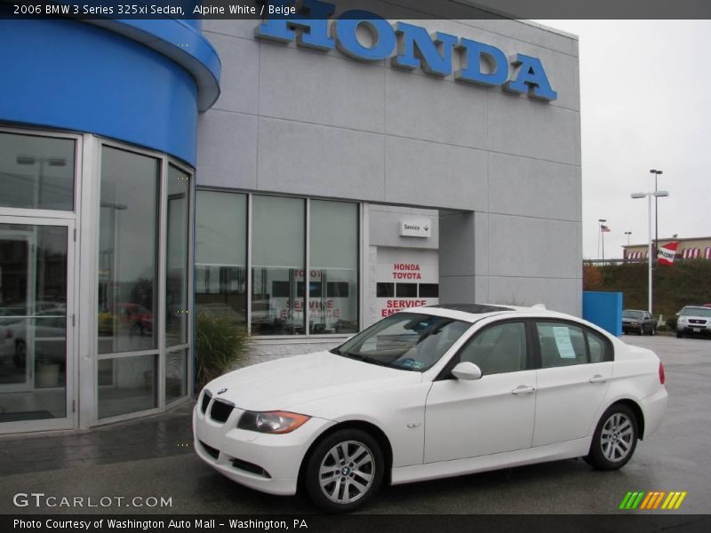 Alpine White / Beige 2006 BMW 3 Series 325xi Sedan