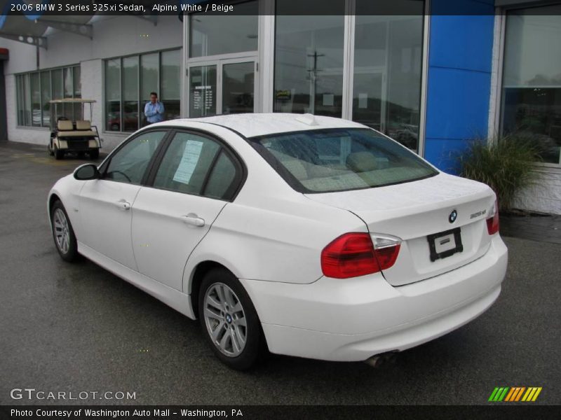 Alpine White / Beige 2006 BMW 3 Series 325xi Sedan