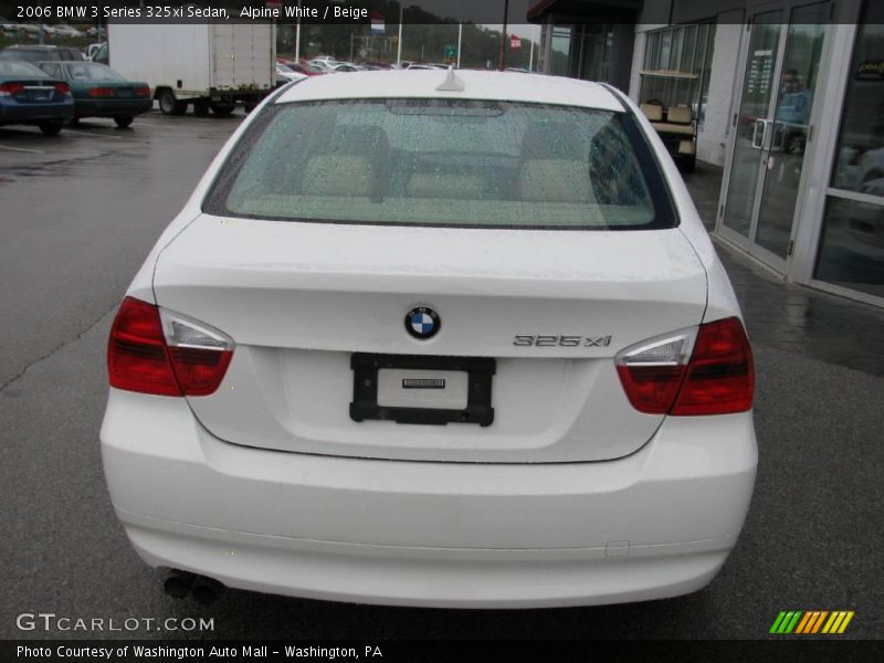 Alpine White / Beige 2006 BMW 3 Series 325xi Sedan