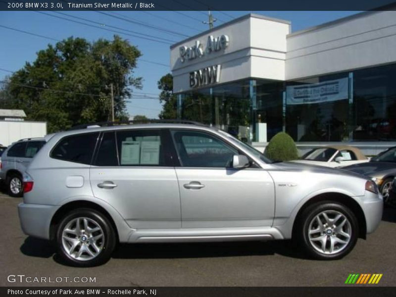 Titanium Silver Metallic / Black 2006 BMW X3 3.0i