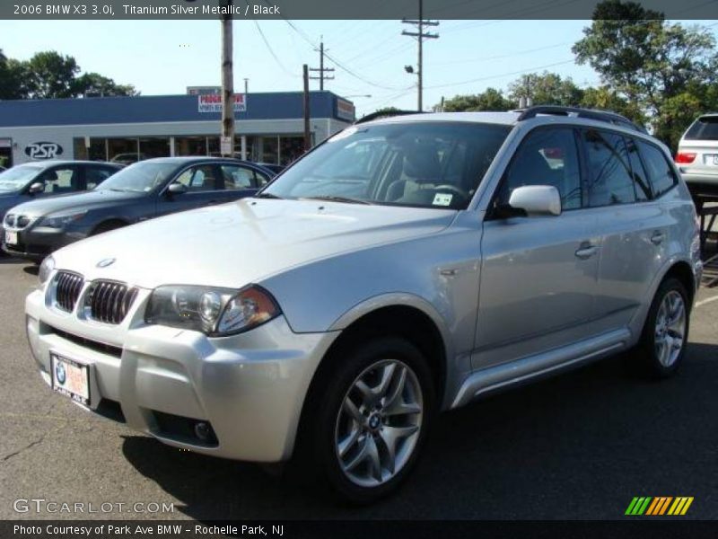 Titanium Silver Metallic / Black 2006 BMW X3 3.0i