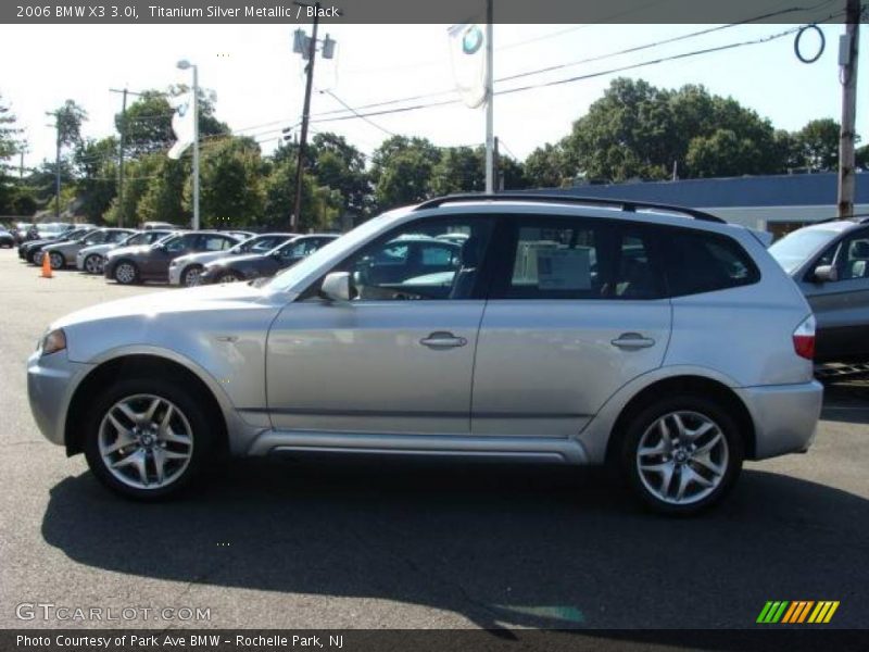 Titanium Silver Metallic / Black 2006 BMW X3 3.0i