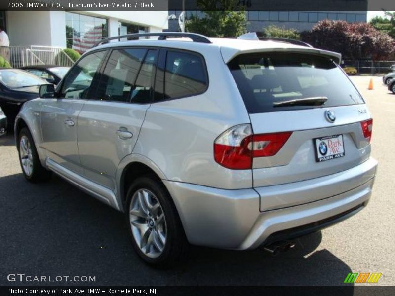 Titanium Silver Metallic / Black 2006 BMW X3 3.0i