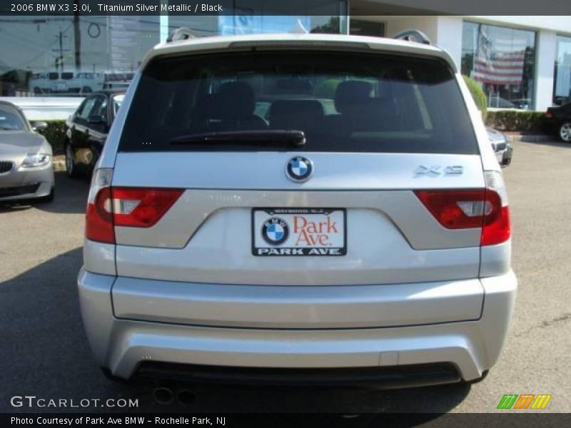 Titanium Silver Metallic / Black 2006 BMW X3 3.0i